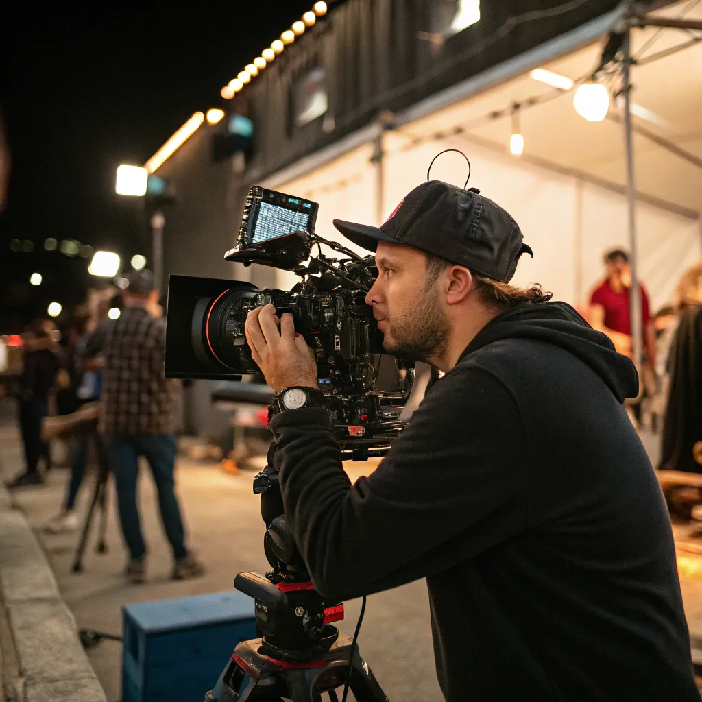 Film operator in action